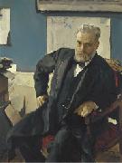 Valentin Serov Portrait d'Emanuel Nobel par Valentin Alexandrovich Serov oil painting